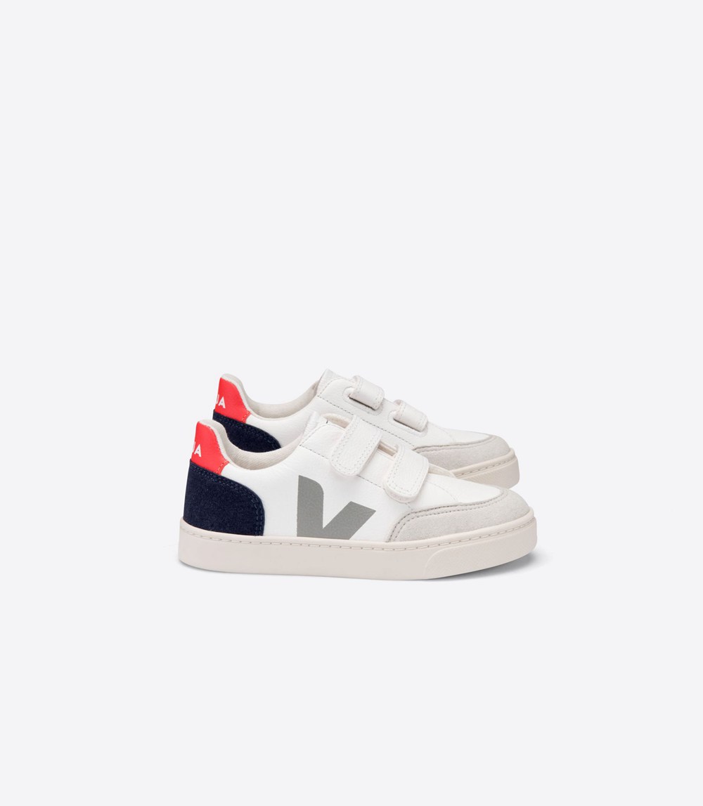 Tenis Veja Niños - V-12 Velcro Chromefree - Blancos - 954ERDPKM